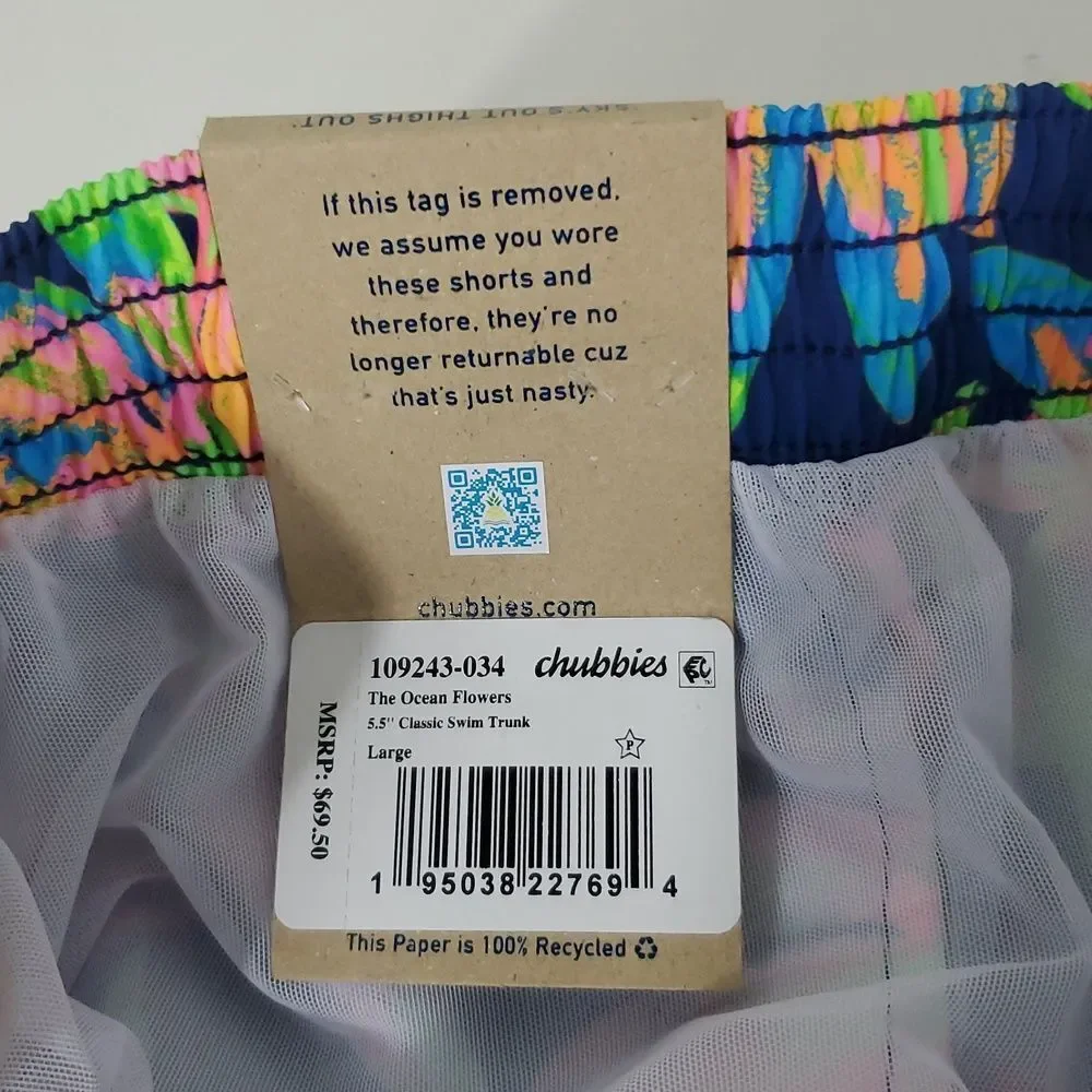 Chubbies The Ocean Flowers 5.5